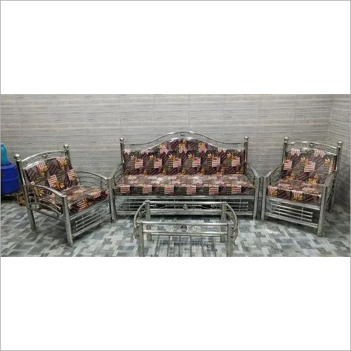 Durable 5 Seater Stainless Steel Sofa Set