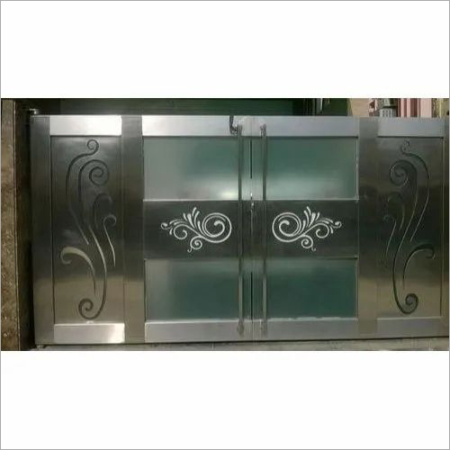 Stainless Steel Designer Gate Size 56 Feet (Height) at Best Price in Delhi S.R. Steel