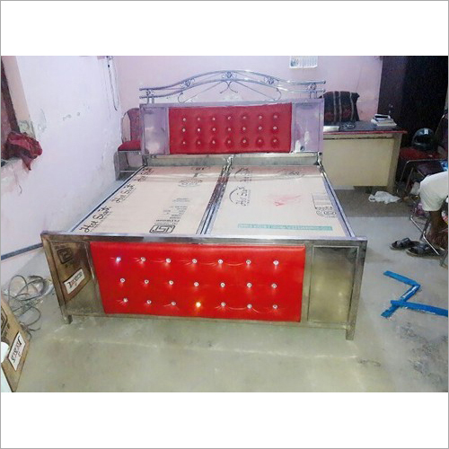 Durable Stainless Steel Frame Double Bed