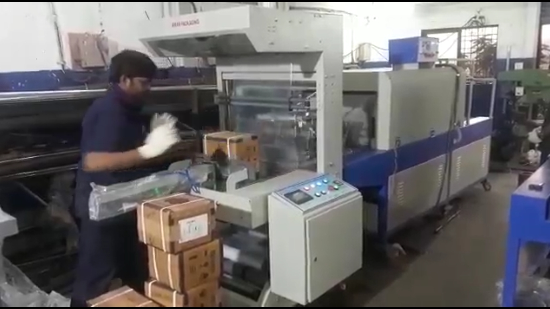 Fully Automatic Web Sealer with Shrink Wrapping Machine