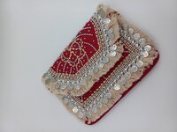 Handwork Banjara Bag - Color: Red