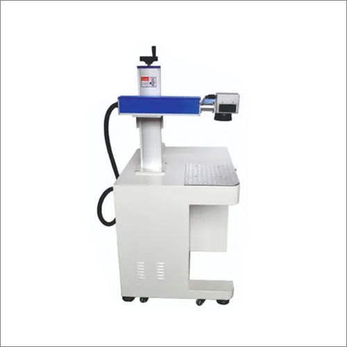 Blue And White Automatic Fiber Laser Marking Machine