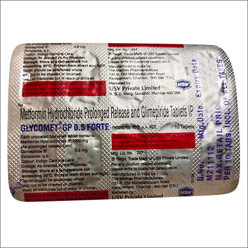 Metformin Hydrochloride And Glimepiride Tablets IP 
