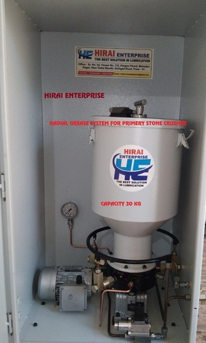 Radial Grease System For Primary Stone Crusher Capacity: 30 Kg/Hr