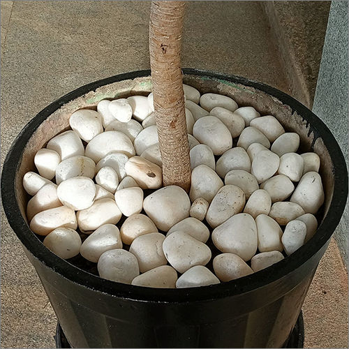 White Pebble Stone Solid Surface