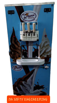 12 Ltr Triple Knob Ice Cream Making Machine