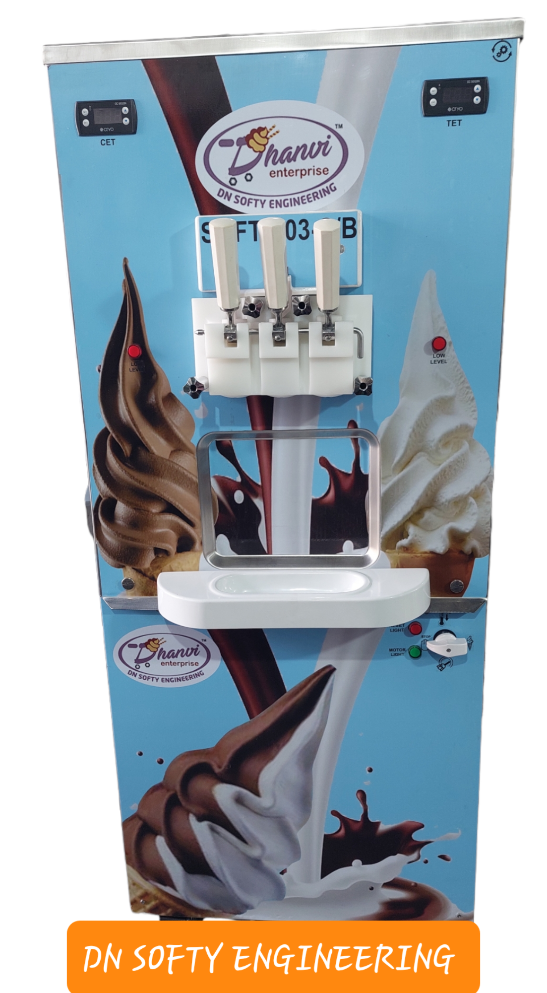 12 Ltr Triple Knob Ice Cream Making Machine