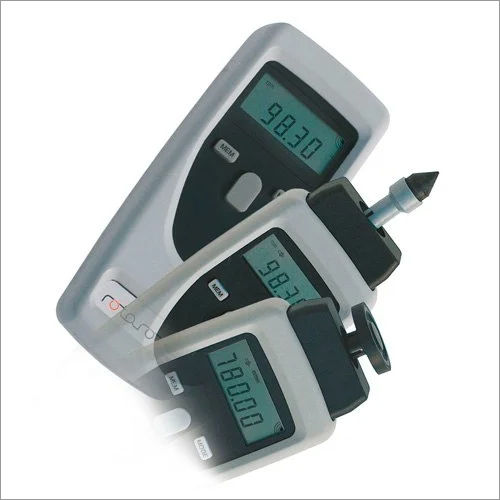 White Digital Hand Tachometer Contact Non Contact Type