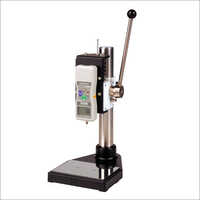 Manual Test Stand - Steel Construction, Approx. 200x250x410mm Dimensions | 1000n Measuring Range, Black Color, Attached Mechanical Stopper