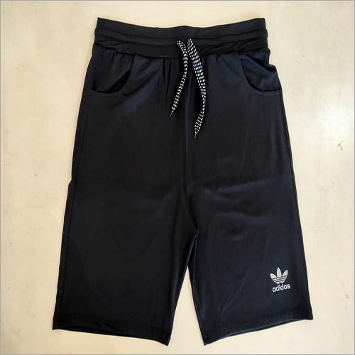 Sports Shorts - Cotton | Customized Size, Black Color, Designed for Men, Ideal for Summer Wear