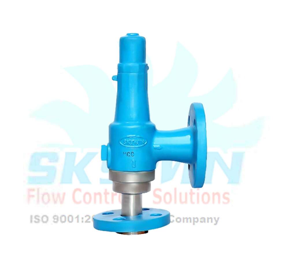 Cast Steel High Pressure Relief Valve - Color: Blue