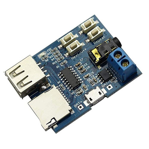 Lossless Mp3 Decoders Board Power Amplifier Mp3 Player Audio Module Support TF Card USB