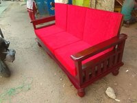 5 Wooden Seater Sofa Set