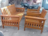 5 Wooden Seater Sofa Set