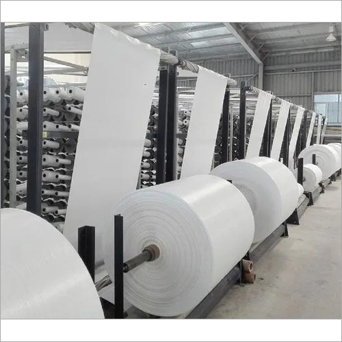 60 cm Width PP Woven Fabric - 100% Polypropylene Construction | White Color, Durable Woven Bag Type, Versatile Use for Various Applications