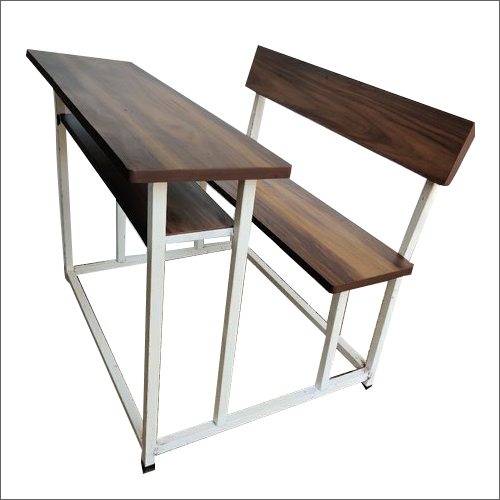 Durable Wooden Two Seater Classroom Bench