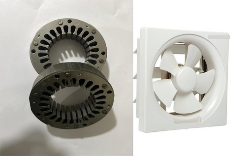 Grey And White Fresh Air Fan Motor Stamping
