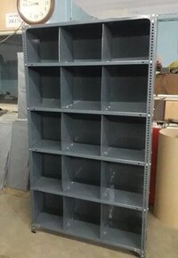Steel Pigeon Hole Rack - Mild Steel, 20 Ft Size, 6 Ft Height, Gray Color | Customized Shape For Efficient Commercial Storage Solutions
