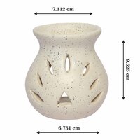 Asian Aura Ceramic Aromatic Oil Diffuser with 2 oil bottles AA-CB-0026OW