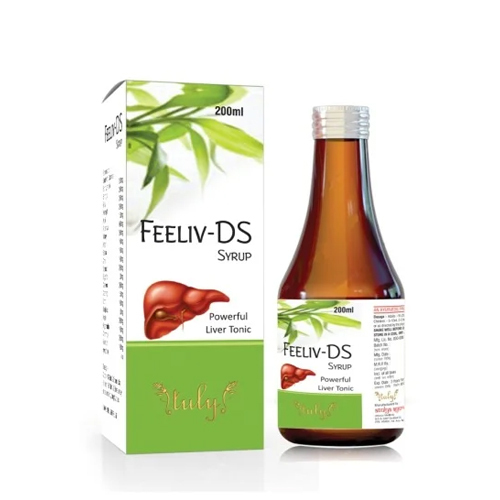 Feeliv DS Syrup for Hepatic Disorder Indigestion Loss of Appetite Liver Problems