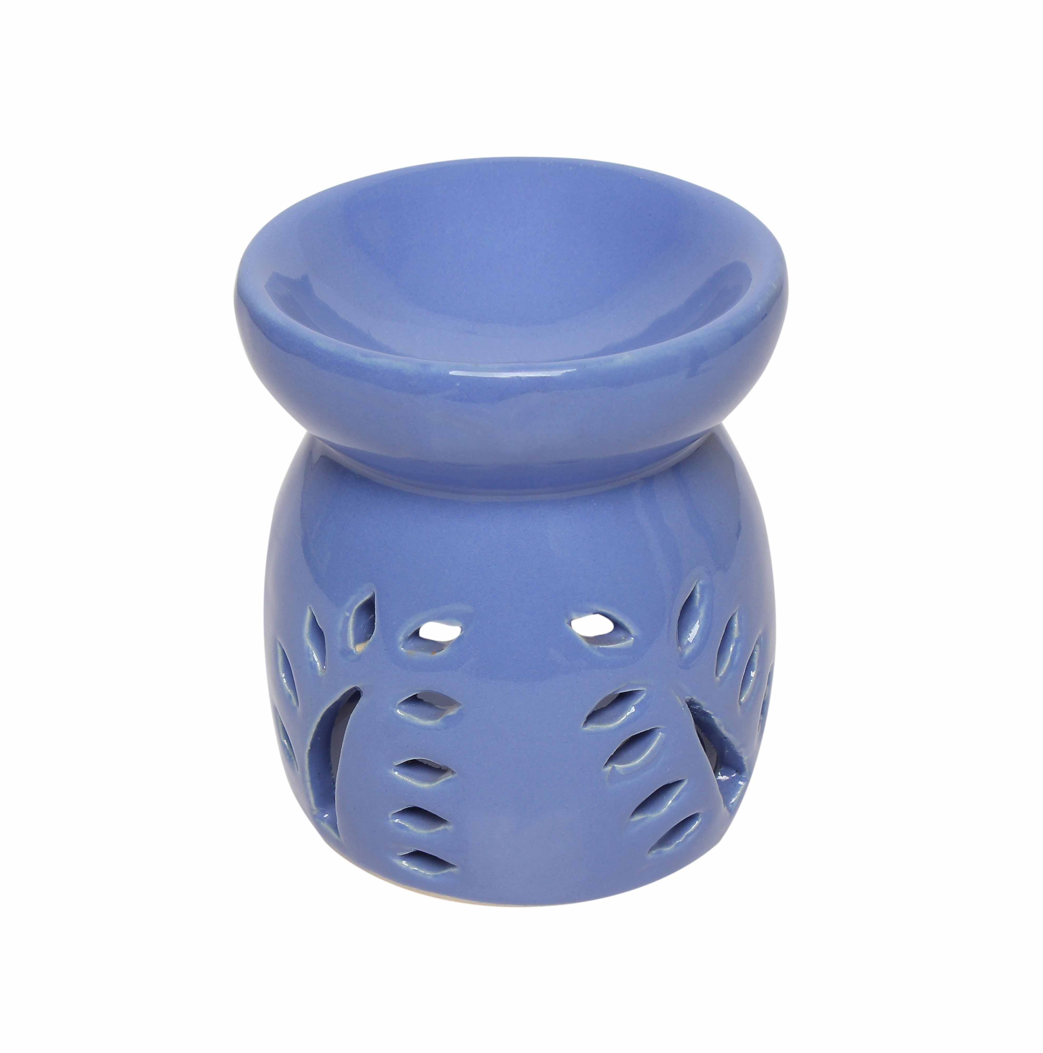 Asian Aura Ceramic Aromatic Oil Diffuser with 2 oil bottles AA-CB-0029Pur