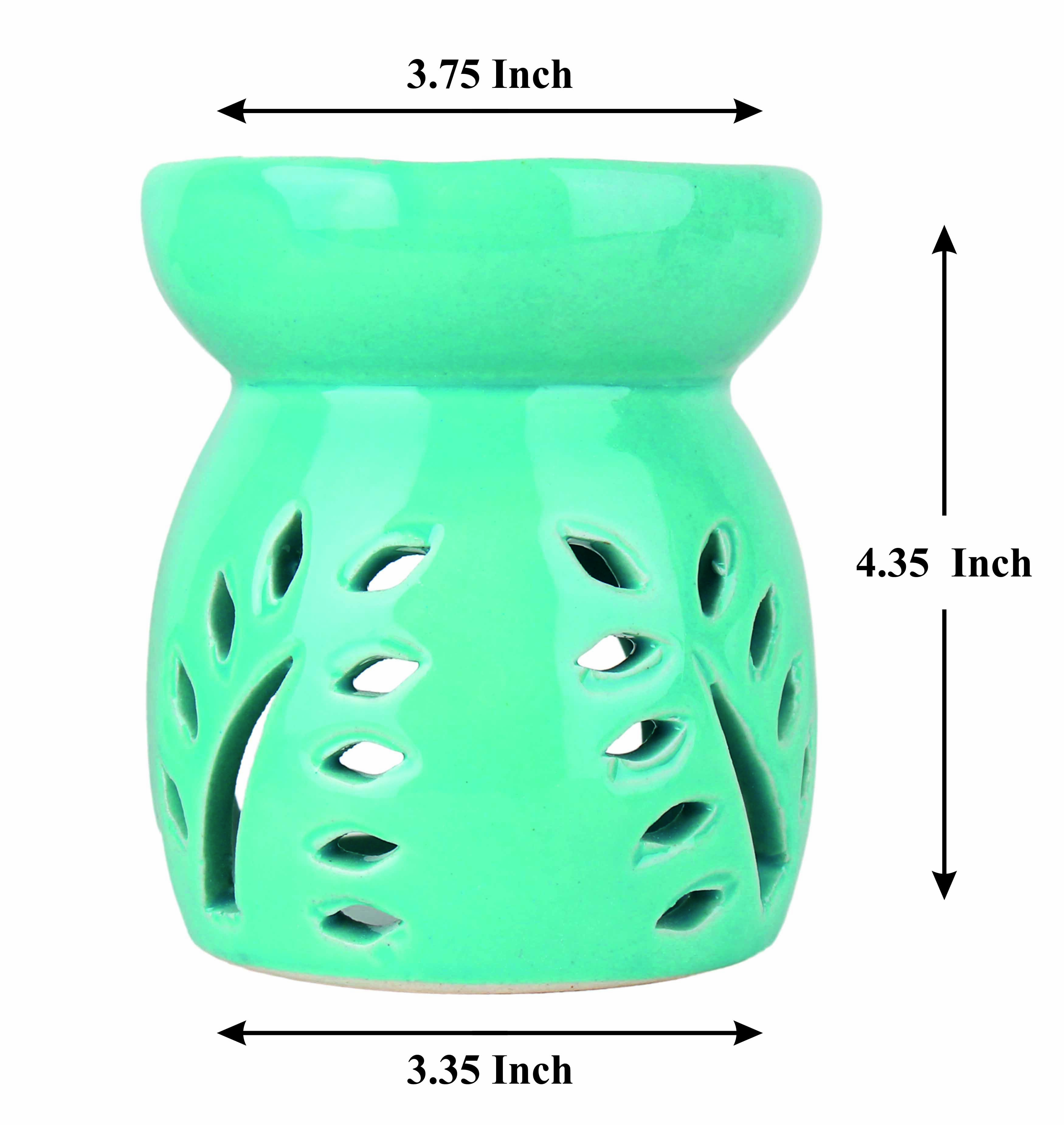 Asian Aura Ceramic Aromatic Oil Diffuser with 2 oil bottles AA-CB-0029SB