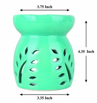 Asian Aura Ceramic Aromatic Oil Diffuser with 2 oil bottles AA-CB-0029SB