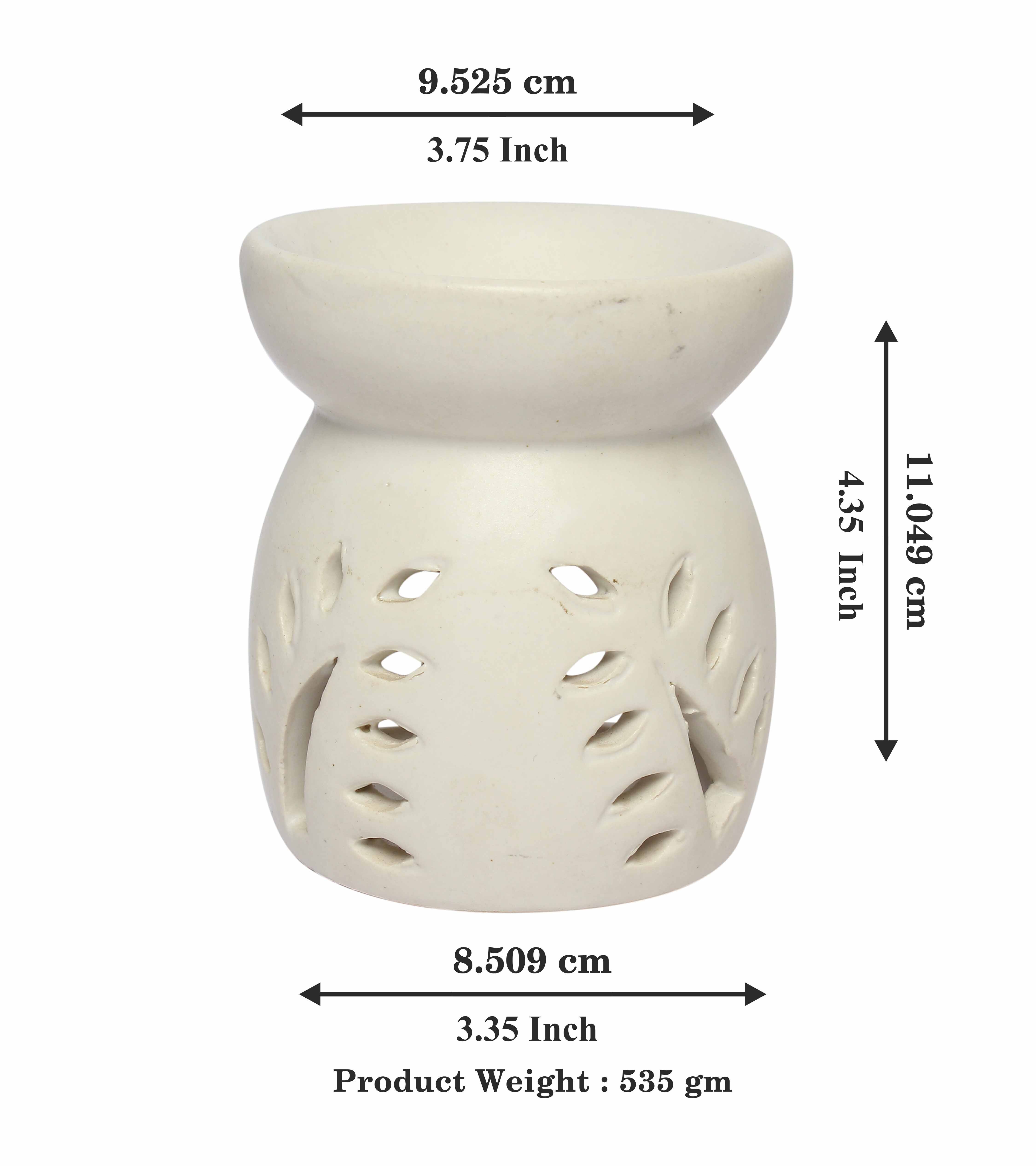 Asian Aura Ceramic Aromatic Oil Diffuser with 2 oil bottles AA-CB-0029W