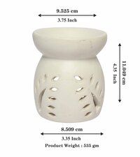 Asian Aura Ceramic Aromatic Oil Diffuser with 2 oil bottles AA-CB-0029W