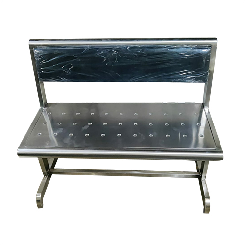 Machine Made Two Seater Stainless Steel Bench