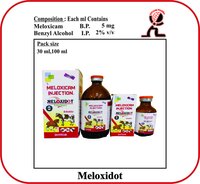 Meloxicam B.p Benzyl Alcohol I.p.brand- Meloxidot  30 Ml Veterinary Injectables