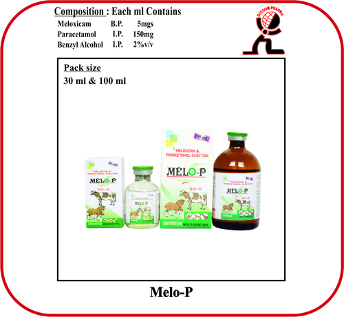 Meloxicam B.P. Paracetamol I.P. Brand MELO-P 100 ML