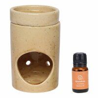 Asian Aura Ceramic Aromatic Oil Diffuser with 2 oil bottles AA-CB-0030C