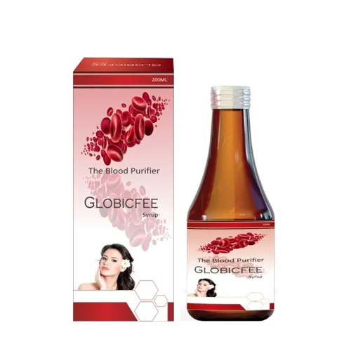 Globicfee Blood Purifier Syrup 200 Ml for Eczema Dermatitis Nail Acne Diuresis Acne Pimples