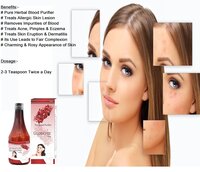 Globicfee Blood Purifier Syrup 200 Ml for Eczema Dermatitis Nail Acne Diuresis Acne Pimples