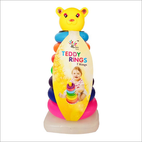 7 Pcs Plastic Teddy Ring Toys Age Group: 1-2 Yrs