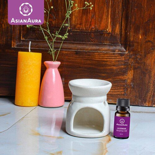 Asian Aura Ceramic Aromatic Oil Diffuser with 2 oil bottles AA-CB-0032W