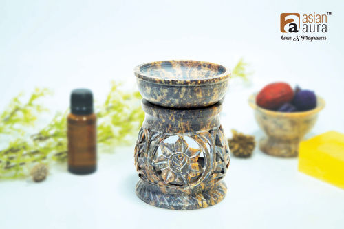 Asian Aura Ceramic Aromatic Oil Diffuser with 2 oil bottles AA-CB-0037