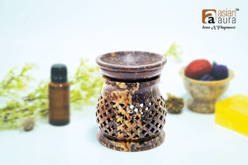 Asian Aura Ceramic Aromatic Oil Diffuser with 2 oil bottles AA-CB-0038