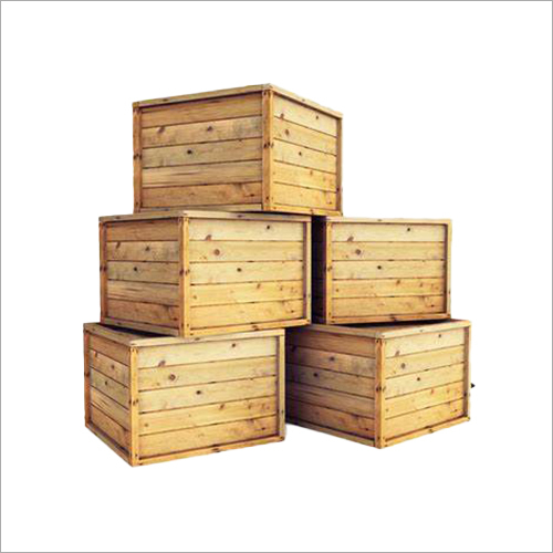 Brown Wooden Shipping Crates