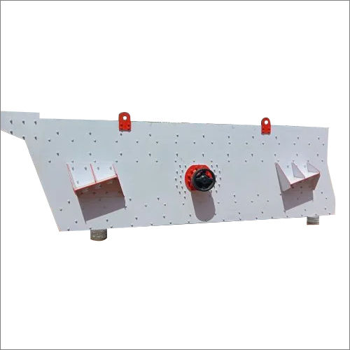 White Industrial Mild Steel Vibrating Screen