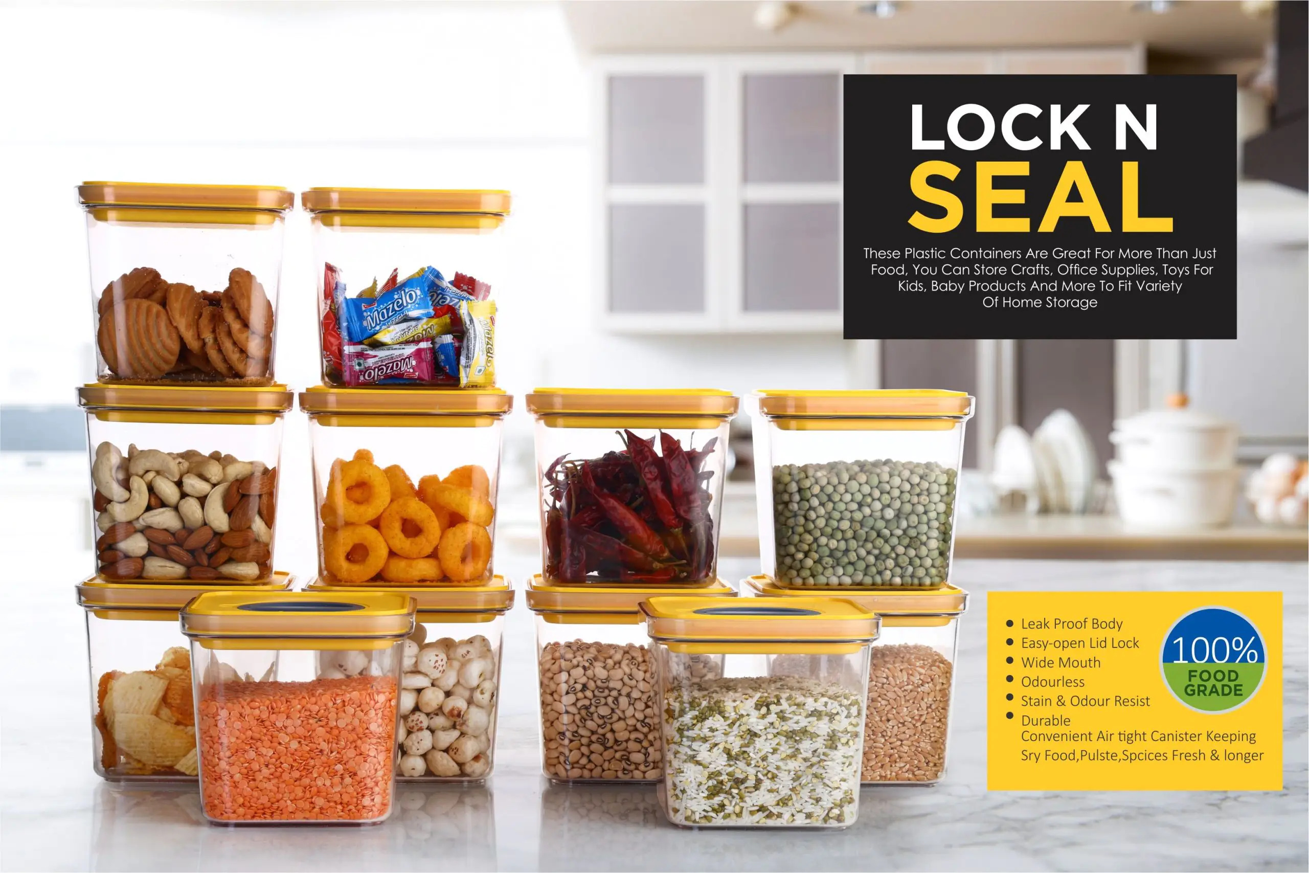 Lock N Seal Plastic Airtight Storage Container