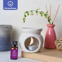 Asian Aura Ceramic Aromatic Oil Diffuser with 2 oil bottles AA-CB-0041W