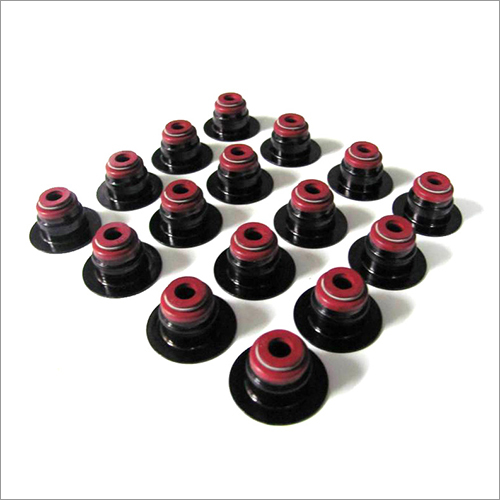 Valve Stem Seals - Rubber Material, Different Sizes | Round Shape, Black Color, O-Ring Style for Industrial Use