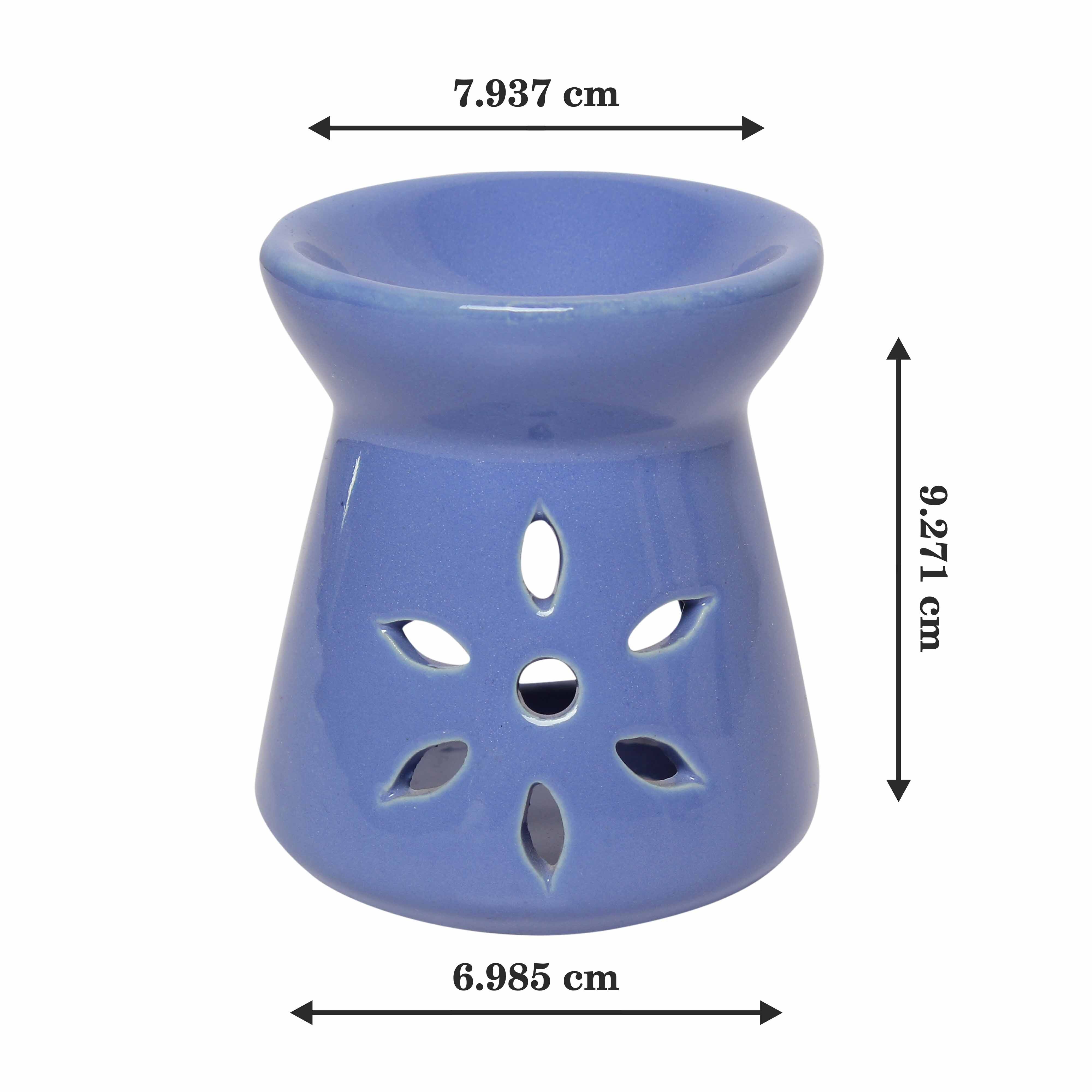 Asian Aura Ceramic Aromatic Oil Diffuser with 2 oil bottles AA-CB-0043Pur