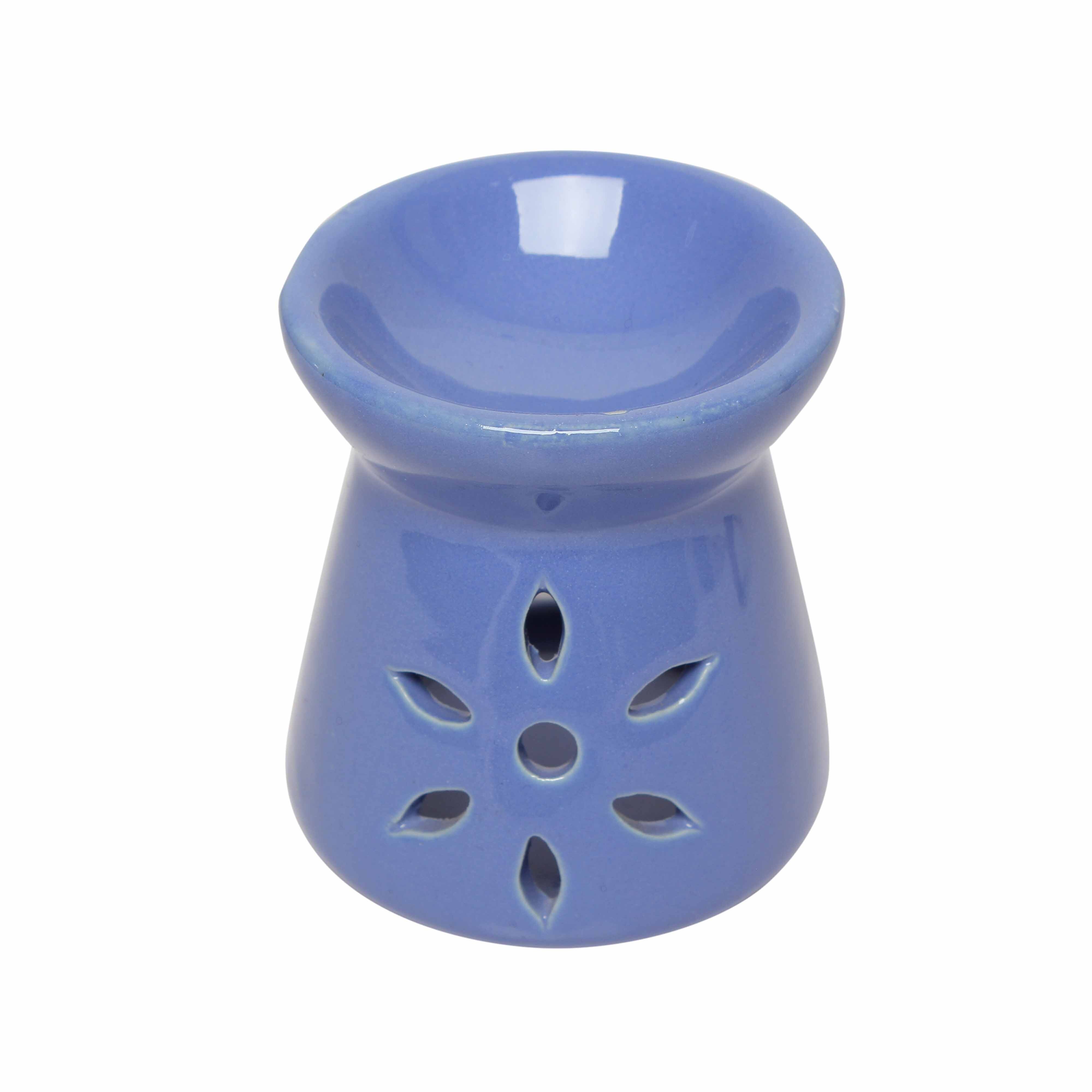 Asian Aura Ceramic Aromatic Oil Diffuser with 2 oil bottles AA-CB-0043Pur