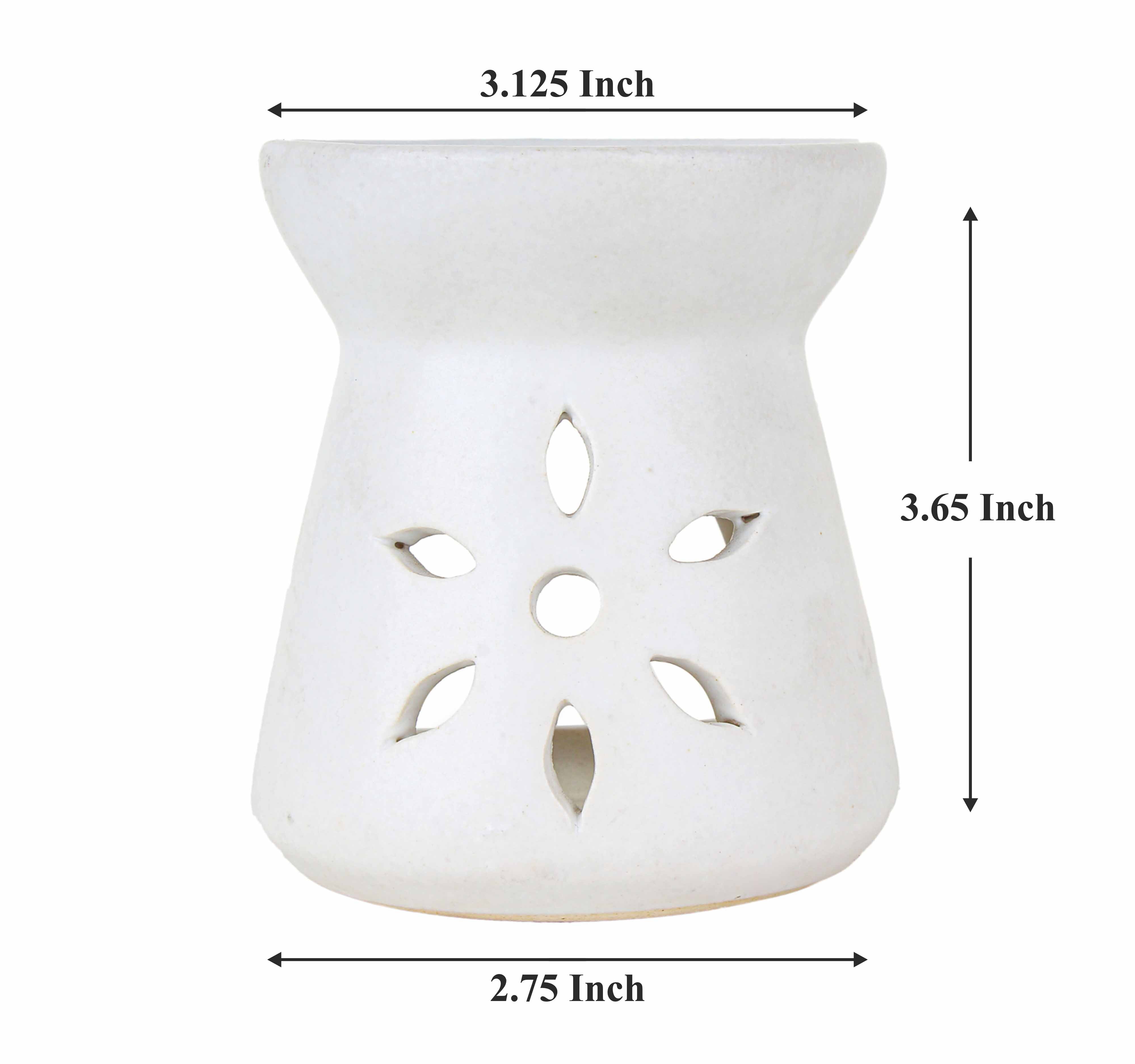 Asian Aura Ceramic Aromatic Oil Diffuser with 2 oil bottles AA-CB-00431 W
