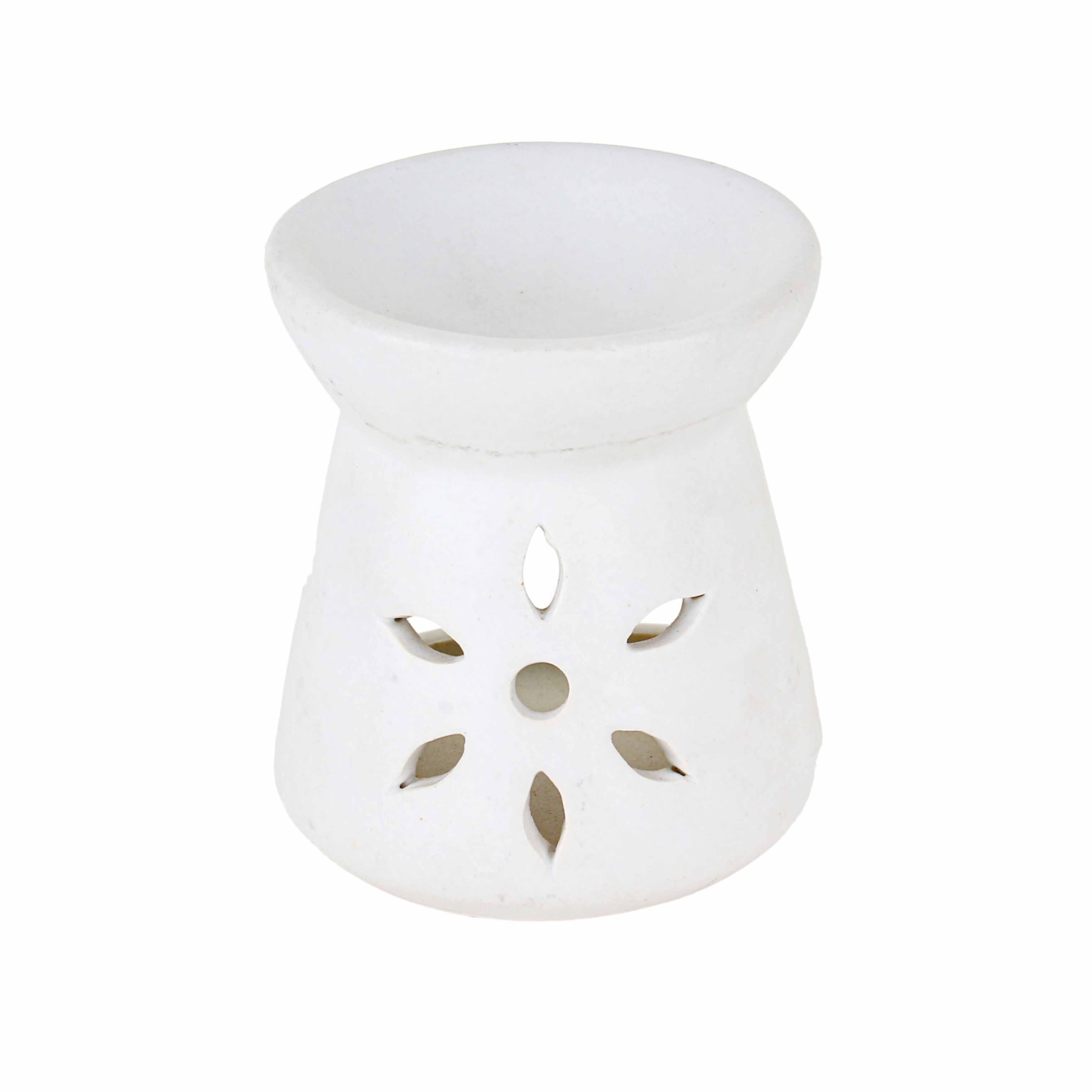 Asian Aura Ceramic Aromatic Oil Diffuser with 2 oil bottles AA-CB-00431 W