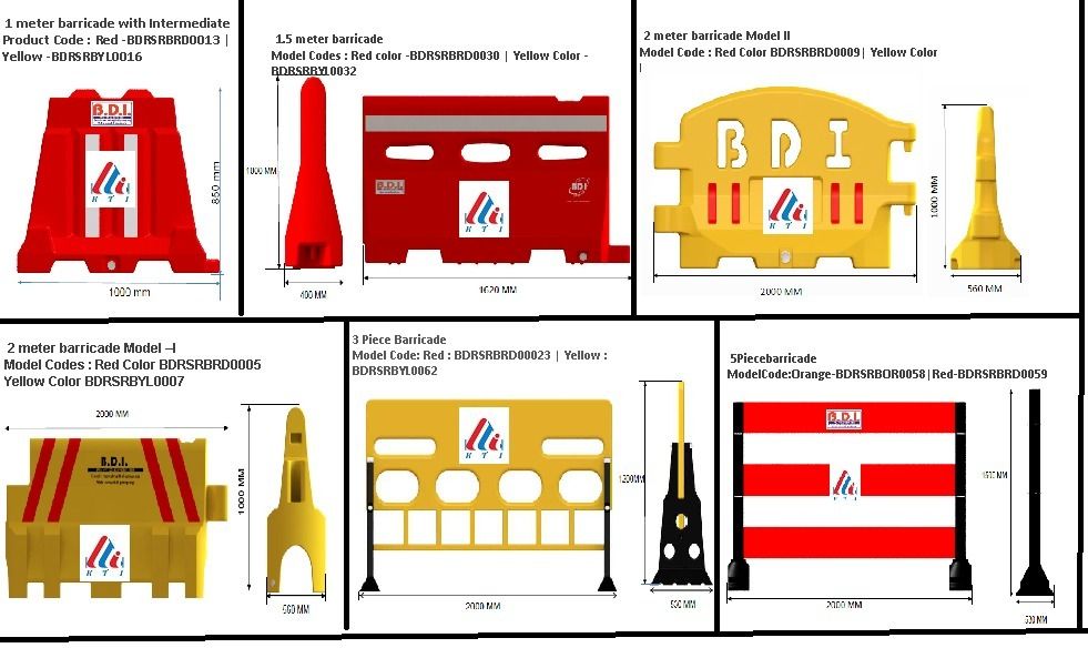 Foldable And Expandable HDPE Barrier