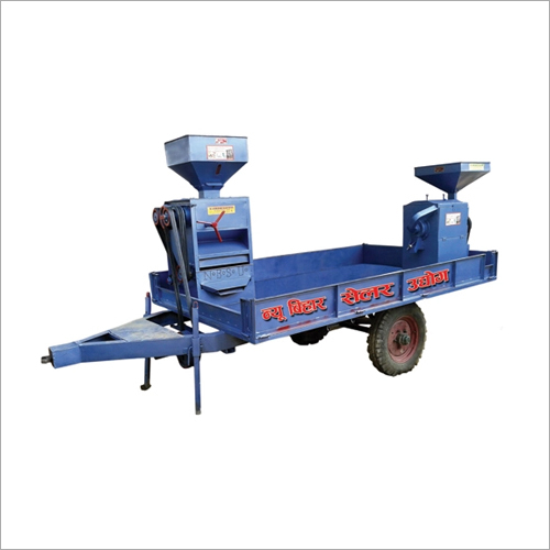 Semi-Automatic Mini Rice Mill Big Trolley